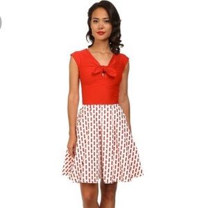 Unique Vintage fit and flare dress.